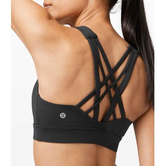 Lululemon Athletica Other - Lululemon Free To Be Elevated Sports Bra Black Size 2 Padded Criss Cross Back